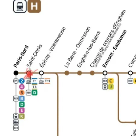 아파트 Appt A 10 Min De Paris, 15 Min A Pied Du Sdf 생드니